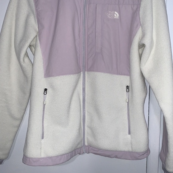 The North Face Denali 2 white and lavender jacket - Picture 5 of 14